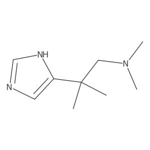 N,N,I(2),I(2)-Tetramethyl-1H-imidazole-5-ethanamine Structure