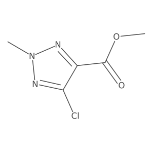 Methyl 5-chloro-2-methyl-2H-1,2,3-triazole-4-carboxylate结构式