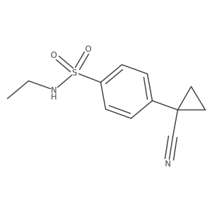 4-(1-cyanocyclopropyl)-N-ethylbenzene-1-sulfonamide Structure