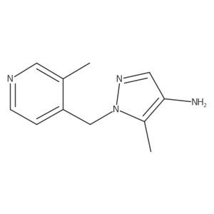 5-methyl-1-[(3-methylpyridin-4-yl)methyl]-1H-pyrazol-4-amine Structure