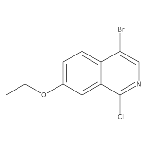 4-Bromo-1-chloro-7-ethoxyisoquinoline结构式