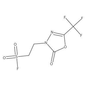 2-[2-Oxo-5-(trifluoromethyl)-2,3-dihydro-1,3,4-oxadiazol-3-yl]ethane-1-sulfonyl fluoride Structure