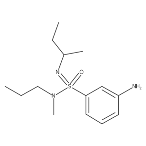 3-amino-N-(butan-2-yl)-N-methyl-N-propylbenzene-1-sulfonoimidamide结构式
