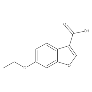 6-Ethoxy-1-benzofuran-3-carboxylic acid Structure