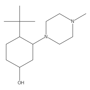 4-Tert-butyl-3-(4-methylpiperazin-1-yl)cyclohexan-1-ol结构式