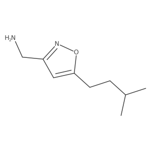 [5-(3-Methylbutyl)-1,2-oxazol-3-yl]methanamine Structure