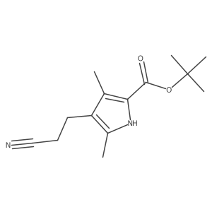 1,1-Dimethylethyl 4-(2-cyanoethyl)-3,5-dimethyl-1H-pyrrole-2-carboxylate Structure