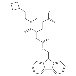 4-[(2-cyclobutylethyl)(methyl)carbamoyl]-4-({[(9H-fluoren-9-yl)methoxy]carbonyl}amino)butanoic acid结构式