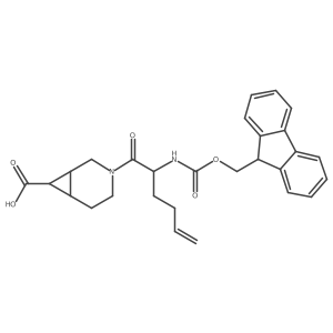 3-[2-({[(9H-fluoren-9-yl)methoxy]carbonyl}amino)hex-5-enoyl]-3-azabicyclo[4.1.0]heptane-7-carboxylic acid Structure