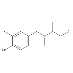 (1-Bromopropan-2-yl)[(4-chloro-3-methylphenyl)methyl]methylamine Structure