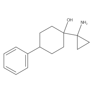 1-(1-Aminocyclopropyl)-4-phenylcyclohexan-1-ol Structure
