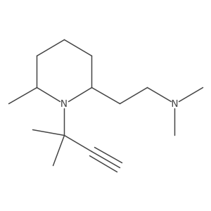 Dimethyl({2-[6-methyl-1-(2-methylbut-3-yn-2-yl)piperidin-2-yl]ethyl})amine Structure