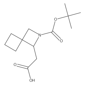 2-{2-[(Tert-butoxy)carbonyl]-2-azaspiro[3.3]heptan-1-yl}acetic acid结构式