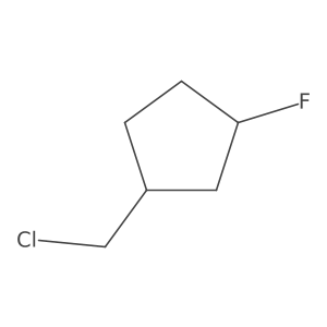 1-(Chloromethyl)-3-fluorocyclopentane Structure