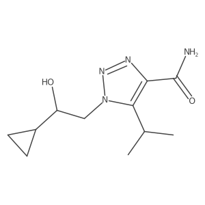 1-(2-cyclopropyl-2-hydroxyethyl)-5-(propan-2-yl)-1H-1,2,3-triazole-4-carboxamide Structure