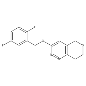 3-[(2,5-difluorophenyl)methoxy]-5H,7H,8H-thiopyrano[4,3-c]pyridazine Structure