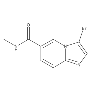3-Bromo-N-methylimidazo[1,2-a]pyridine-6-carboxamide结构式