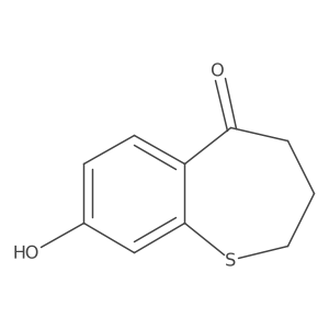 8-hydroxy-3,4-dihydrobenzo[b]thiepin-5(2H)-one结构式