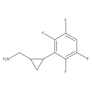 rac-[(1R,2R)-2-(2,3,5,6-tetrafluorophenyl)cyclopropyl]methanamine Structure