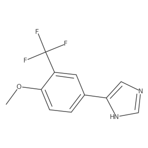 4-[4-methoxy-3-(trifluoromethyl)phenyl]-1H-imidazole结构式