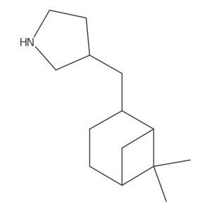 3-({6,6-Dimethylbicyclo[3.1.1]heptan-2-yl}methyl)pyrrolidine结构式