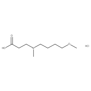 3-[(4-Methoxybutyl)(methyl)amino]propanoic acid hydrochloride Structure