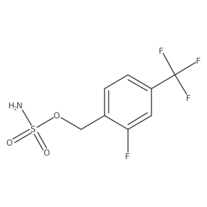 [2-Fluoro-4-(trifluoromethyl)phenyl]methyl sulfamate Structure