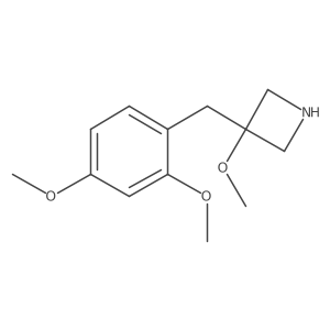 3-[(2,4-Dimethoxyphenyl)methyl]-3-methoxyazetidine Structure