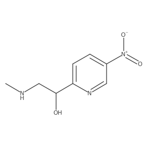 2-(Methylamino)-1-(5-nitropyridin-2-yl)ethan-1-ol Structure
