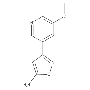 3-(5-Methoxypyridin-3-yl)-1,2-oxazol-5-amine Structure