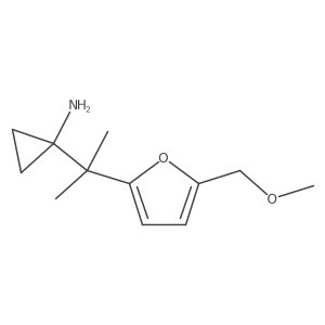 1-{2-[5-(Methoxymethyl)furan-2-yl]propan-2-yl}cyclopropan-1-amine结构式