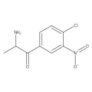 2-Amino-1-(4-chloro-3-nitrophenyl)propan-1-one Structure