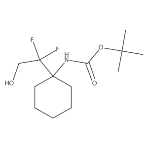 tert-butyl N-[1-(1,1-difluoro-2-hydroxyethyl)cyclohexyl]carbamate Structure