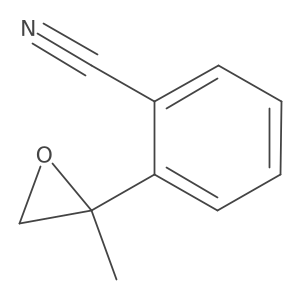 2-(2-Methyloxiran-2-yl)benzonitrile结构式