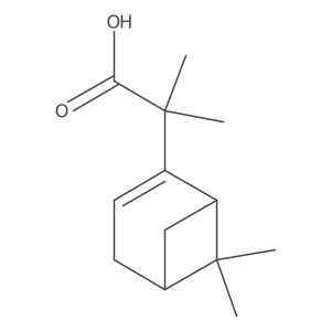 2-{6,6-Dimethylbicyclo[3.1.1]hept-2-en-2-yl}-2-methylpropanoic acid Structure