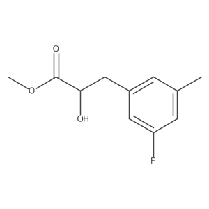 Methyl 3-(3-fluoro-5-methylphenyl)-2-hydroxypropanoate结构式