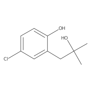 4-Chloro-2-(2-hydroxy-2-methylpropyl)phenol Structure
