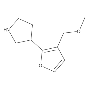 3-[3-(Methoxymethyl)furan-2-yl]pyrrolidine结构式
