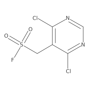 (4,6-Dichloropyrimidin-5-yl)methanesulfonyl fluoride结构式
