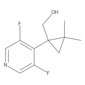 [1-(3,5-Difluoropyridin-4-yl)-2,2-dimethylcyclopropyl]methanol Structure
