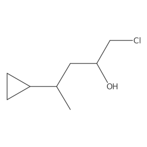 1-Chloro-4-cyclopropylpentan-2-ol Structure