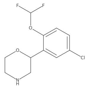 2-[5-Chloro-2-(difluoromethoxy)phenyl]morpholine Structure