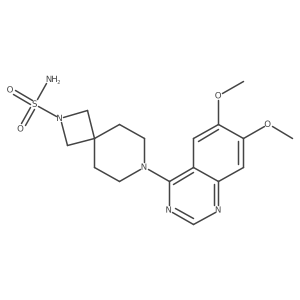 7-(6,7-Dimethoxy-4-quinazolinyl)-2,7-diazaspiro[3.5]nonane-2-sulfonamide结构式