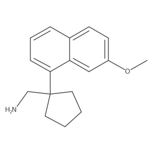 1-(7-Methoxy-1-naphthyl)cyclopentanemethanamine结构式