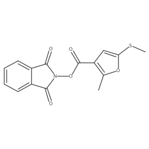 1,3-dioxo-2,3-dihydro-1H-isoindol-2-yl 2-methyl-5-(methylsulfanyl)furan-3-carboxylate Structure