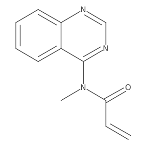 N-methyl-N-(quinazolin-4-yl)prop-2-enamide结构式