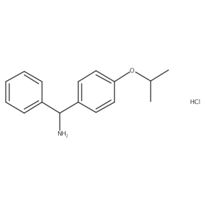 (4-Isopropoxyphenyl)(phenyl)methanamine hydroChloride结构式