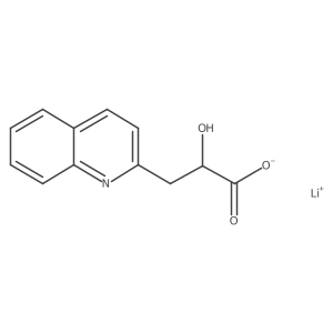 Lithium;2-hydroxy-3-quinolin-2-ylpropanoate Structure
