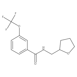 N-[(oxolan-2-yl)methyl]-3-(trifluoromethoxy)benzamide结构式