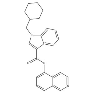 isoquinolin-5-yl1-(cyclohexylmethyl)-1H-indole-3-carboxylate结构式